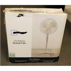 16" OSCILLATING STAND FAN, MULTI SPEED