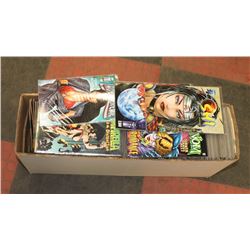 BOX OF OVER 300 COMIC BOOKS VENOM, VAMPIRELLA
