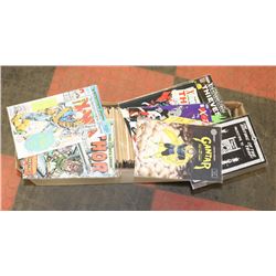 BOX OF OVER 300 ASSORTED COMICS X-MEN, THOR