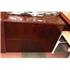 Image 1 : CHERRY WOOD TONE 2 DRAWER FILING CABINET AS IS