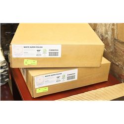 PAIR OF 19" FLOOR POLISHING PADS