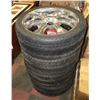 Image 1 : SET OF FOUR 24X10 CHROME RIMS WITH 6X135 BOLT