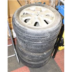 SET OF 4 HONDA 15"  RIMS WITH TIRES
