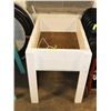 Image 1 : WHITE PLANTER STAND, 24"X39"X29"H.