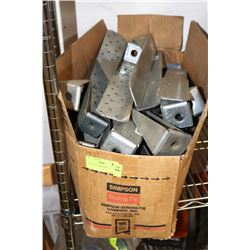 10 DECK JOIST HANGERS.