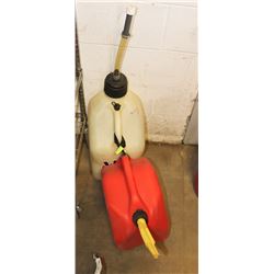 LOT OF 2 GAS JUGS.