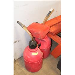 LOT OF 2 GAS JUGS.