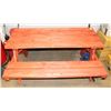 Image 1 : STAINED PICNIC TABLE 60"X52"X31"H.