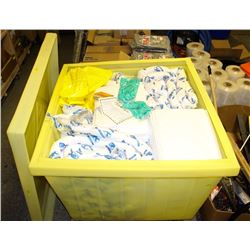 LARGE INDUSTRIAL SPILL KIT IN LARGE YELLOW TUB