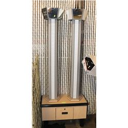 ONE DISPLAY RACK WITH  2 SPINNING RACKS