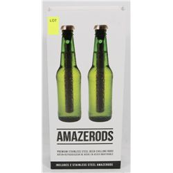 NEW AMAZERODS STAINLESS STEEL BEER CHILLING RODS