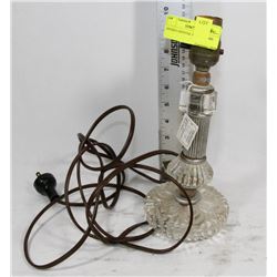 ANTIQUE CRYSTAL SPORTS LAMP.