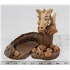 Image 1 : LARGE HANDMADE CLAY DRAGON WINDRIDGE BC