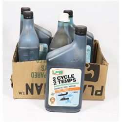 BOX W/5 LITRES OF 2 CYCLE SYNTHETIC BLEND