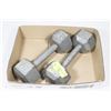Image 1 : PAIR OF 15LB DUMBELLS.