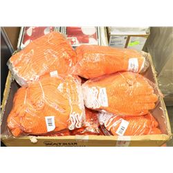 CASE OF SIZE L ORANGE WORK GLOVES