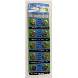 PACK OF 10 AG13 WATCH BATTERIES