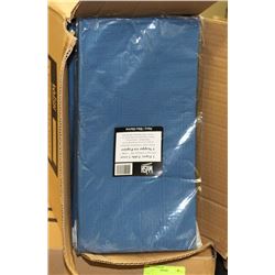 CASE OF 30 NAVY BLUE TISSUE TOP TABLECLOTHS
