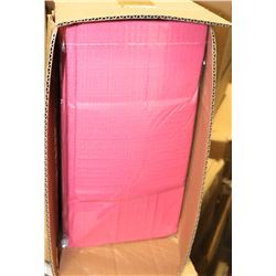 CASE OF 30 HOT PINK TISSUE TOP TABLECLOTHS