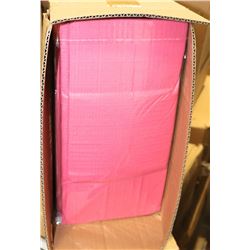 CASE OF 30 HOT PINK TISSUE TOP TABLECLOTHS