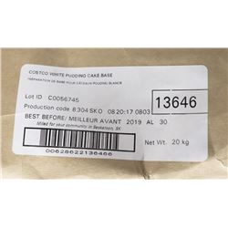 COSTCO WHITE PUDDING CAKE MIX IN 44LB BAGS