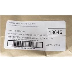 COSTCO WHITE PUDDING CAKE MIX IN 44LB BAGS