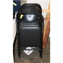 LOT OF 2 EDURO FOLDING CHAIRS, PADDED BACKS &