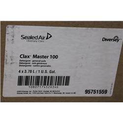 CASE OF DIVERSEY CLAX MASTER 100 DETERGENT