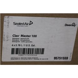 CASE OF DIVERSEY CLAX MASTER 100 DETERGENT