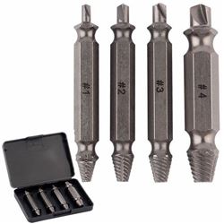 4 PC DAMAGED SCREW EXTRACTOR BIT SET