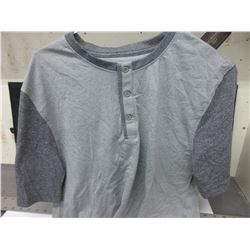 New Casual Shirt short sleeve / 2 tone grey size small