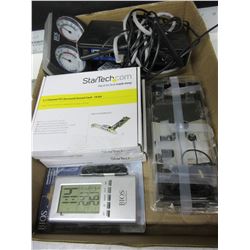 Bundle of Electronics / 2 Sound Cards / D-Link / Sennhieser Headphones / more