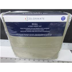 New Colormate Full 4 piece Sheet Set