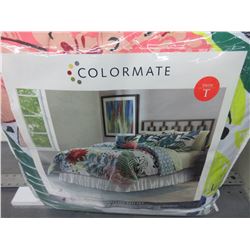 New Colormate Twin Complete Bed Set