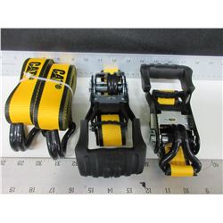 2 New CAT Ratchet Straps 1-1/2" x 16ft 3000lb break strength