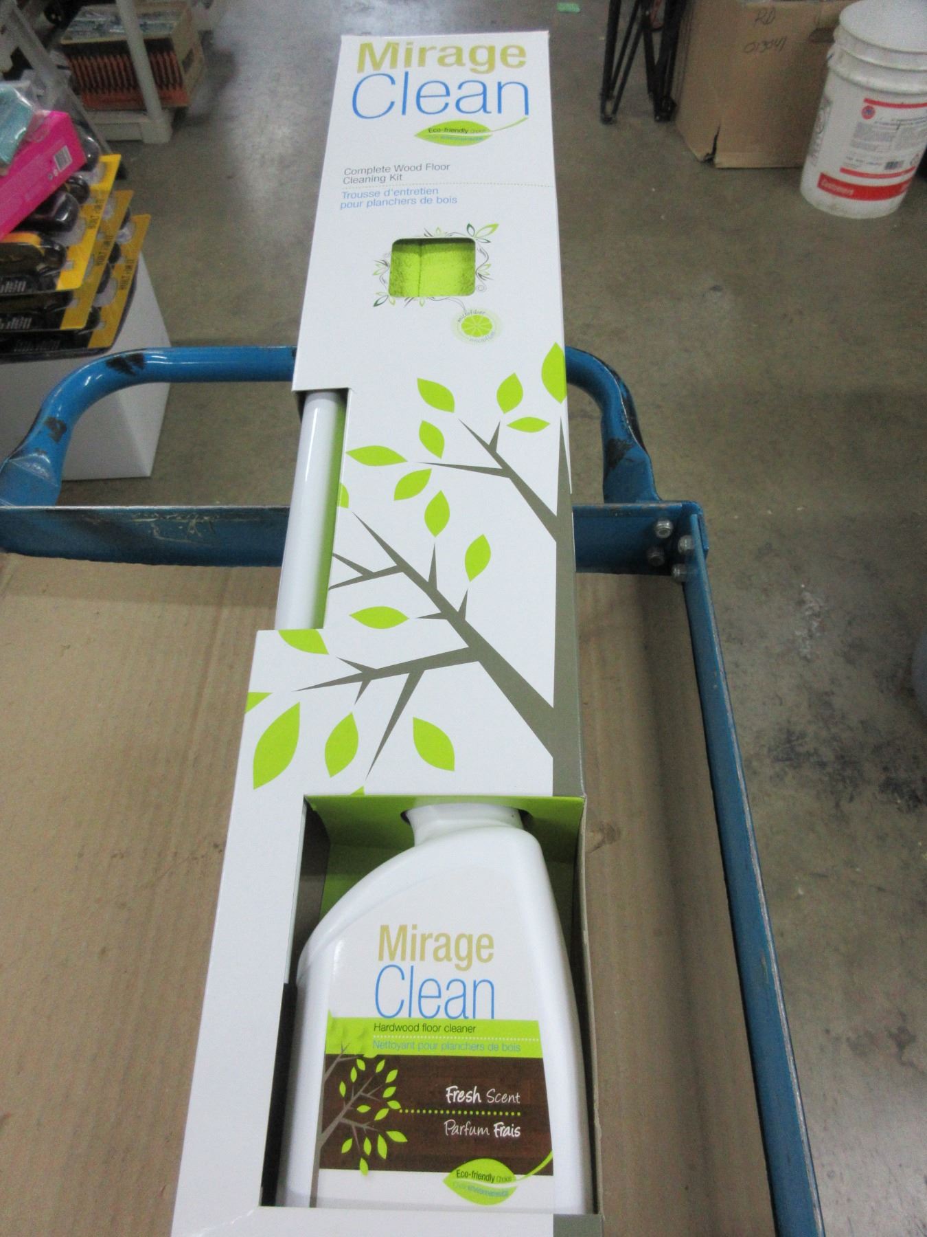 New Mirage Clean Complete Wood Floor Cleaning Kit Comes With