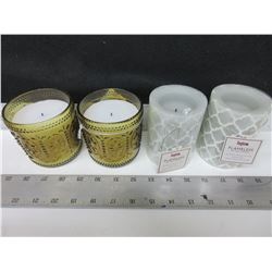 4 New Inglow Flameless LED Wax Candles
