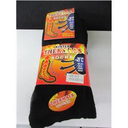New Bundle of 3 Men's Winter Thermal Socks / size 10-13