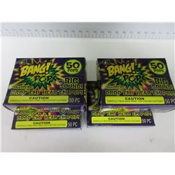 4 New BANG! POPS! / 4 boxes of 50 each / drop em or throw em Big Bang