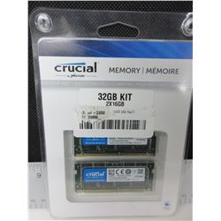 Crucial Memory Kit 32GB DDR4 2400 / 2 X 16GB