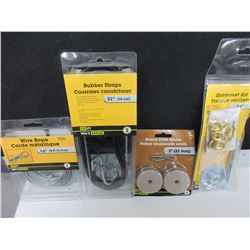 Bundle of Hardware / Bungees / Grommet Kit / 1/8 Wire Cable / Slide Glides
