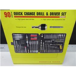 New 90 piece Quick Change Drill & Driver set