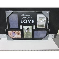 Picture Frame with 5 windows 4 x 6