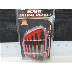 New 5 piece Screw Extractor Set with case