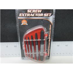 New 5 piece Screw Extractor Set with case
