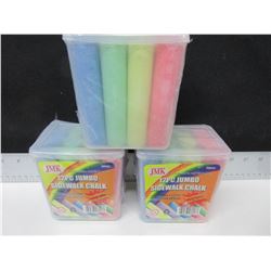 3 Packs of Sidewalk Chalk / 12 pieces per pack