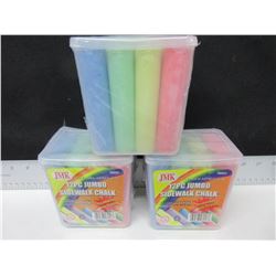 3 Packs of Sidewalk Chalk / 12 pieces per pack