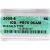 Image 3 : 2005-S BISON NICKEL ICG PR70 DCAM