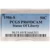 Image 3 : 1986-S STATUE OF LIBERTY HALF DOLLAR PCGS PR69DCAM