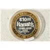 Image 2 : CASINO $10 SILVER TOKEN (UNC) HARRAH'S RENO